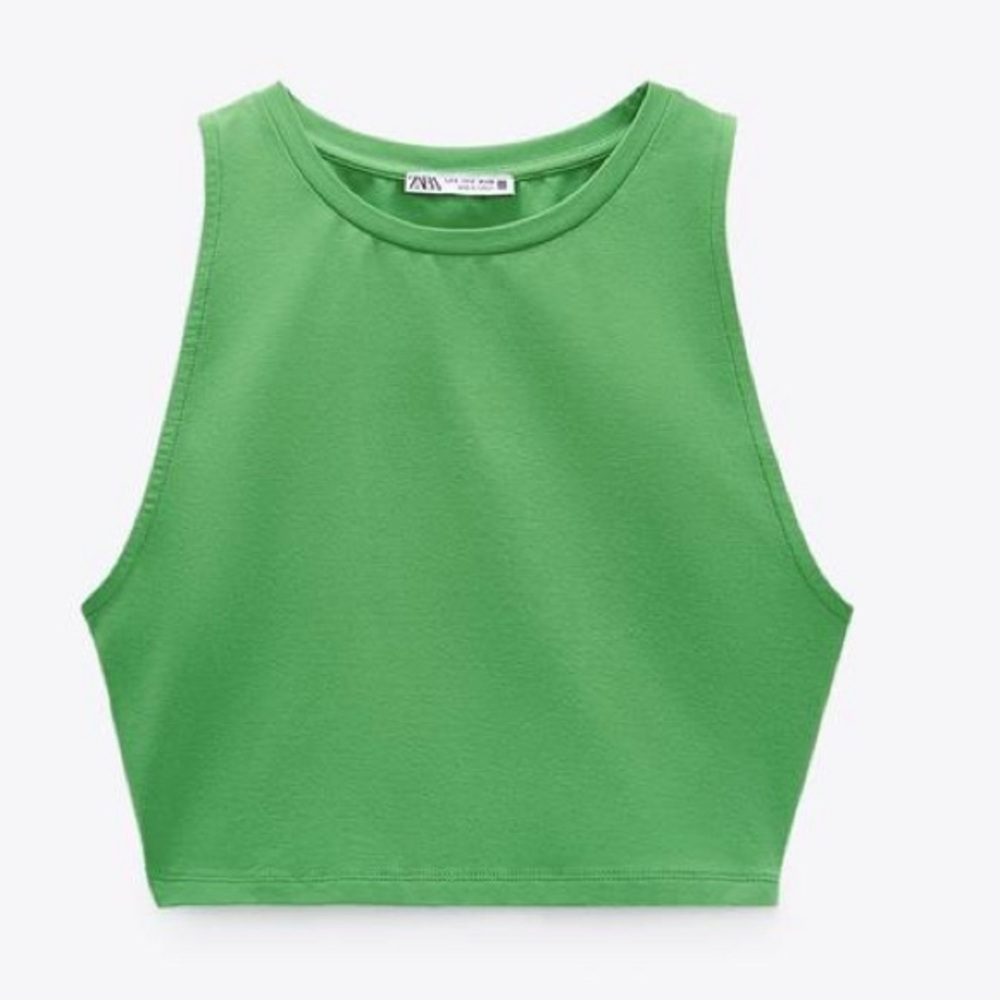 Zara stretchy crop Top